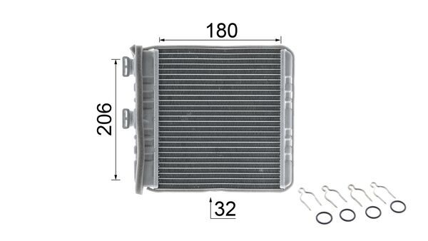 Mahle Original Kachelradiateur AH 76 000P