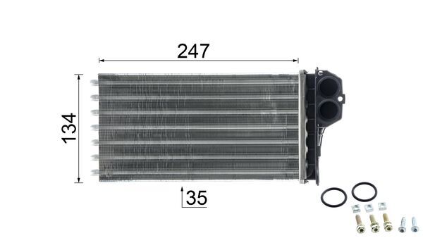 Mahle Original Kachelradiateur AH 194 000P