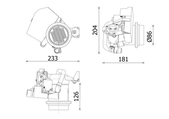 EGR koeler Mahle Original CE 40 000P