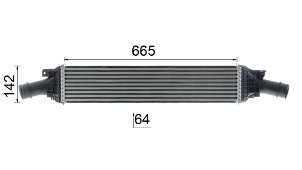 Mahle Original Interkoeler CI 170 000P