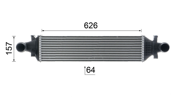 Mahle Original Interkoeler CI 480 000P