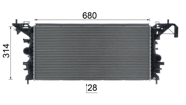 Mahle Original Radiateur CR 2597 000P