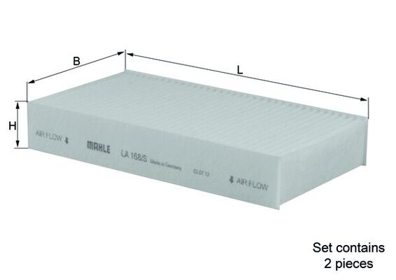 Mahle Original Interieurfilter LA 168/S