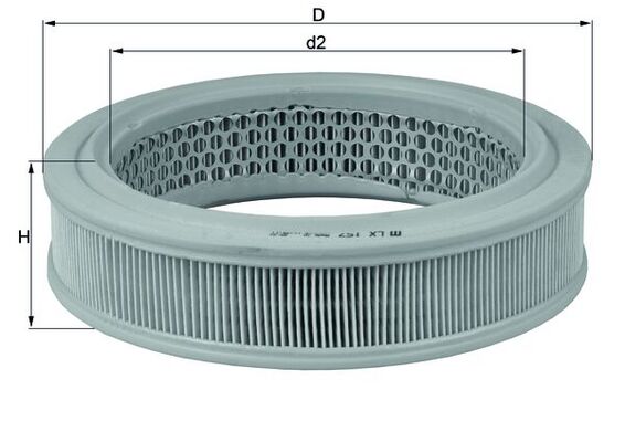 Mahle Original Luchtfilter LX 157