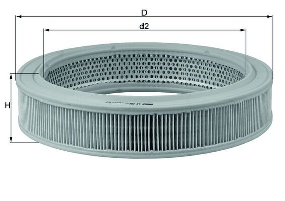 Mahle Original Luchtfilter LX 208