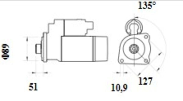 Mahle Original Starter MS 728