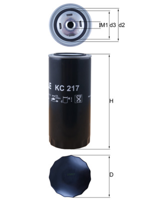 Brandstoffilter Mahle Original KC 217