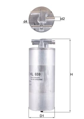 Mahle Original Brandstoffilter KL 659