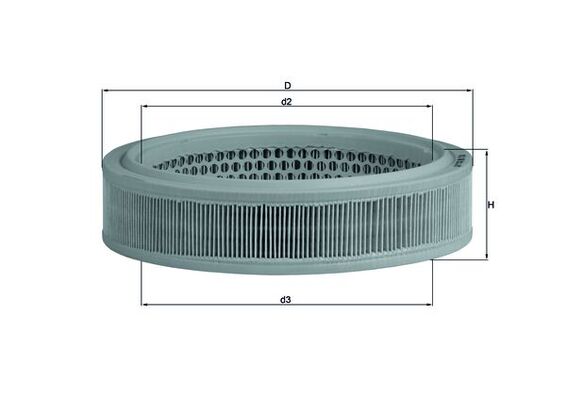 Luchtfilter Mahle Original LX 166