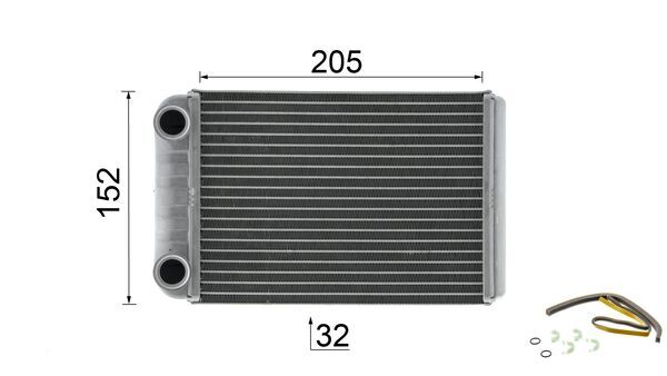 Mahle Original Kachelradiateur AH 258 000P