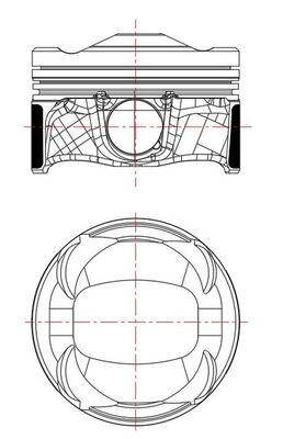 Zuiger Mahle Original 039 PI 00134 000