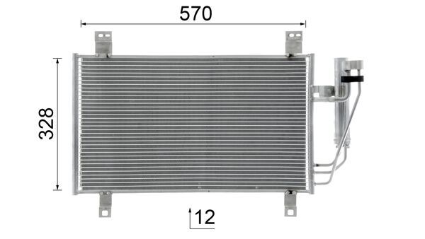 Mahle Original Airco condensor AC 1100 000S