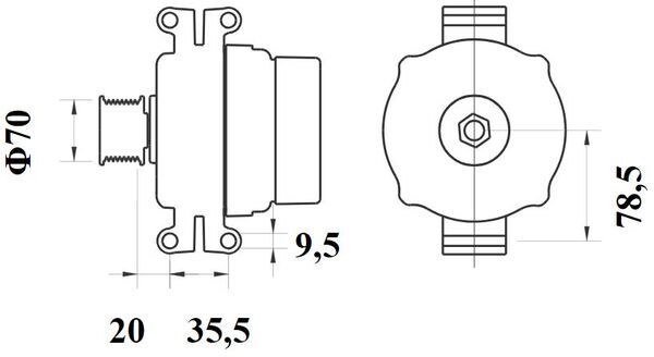 Mahle Original Alternator/Dynamo MG 1166