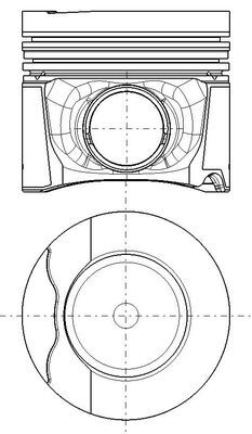 Zuiger Mahle Original 037 PI 00152 000