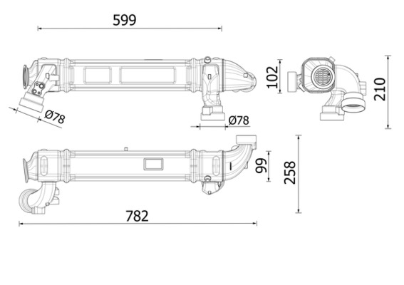 EGR koeler Mahle Original CE 53 000P