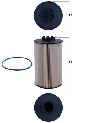Brandstoffilter Mahle Original KX 658D