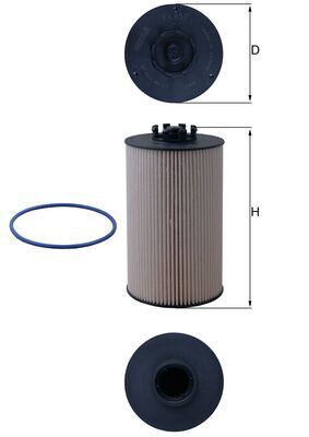 Brandstoffilter Mahle Original KX 657D