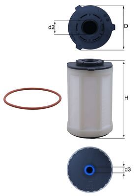 Brandstoffilter Mahle Original KX 655D