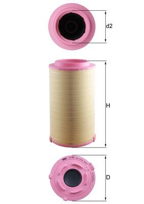 Luchtfilter Mahle Original LX 5051