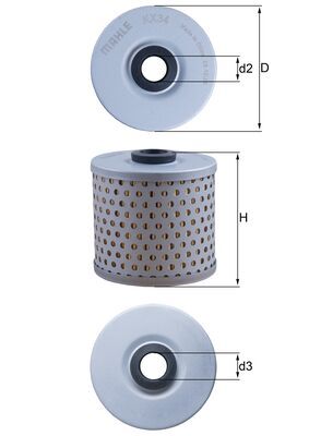 Mahle Original Brandstoffilter KX 34