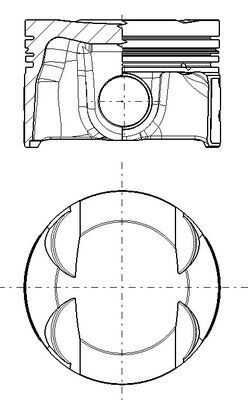 Zuiger Mahle Original 028 PI 00181 000