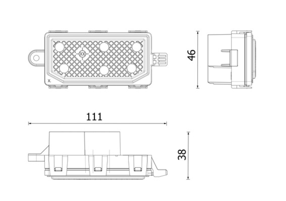 Regeleenheid interieurventilator Mahle Original ABR 165 000P