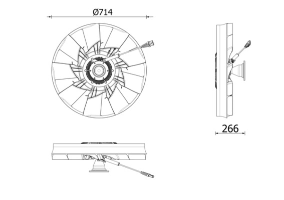 Ventilatorwiel-motorkoeling Mahle Original CFF 628 000P
