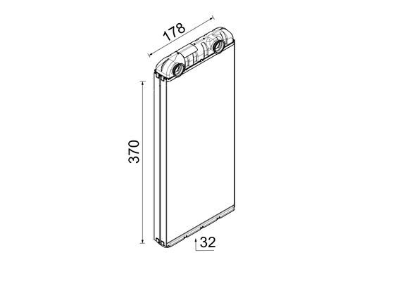 Kachelradiateur Mahle Original AH 312 000P