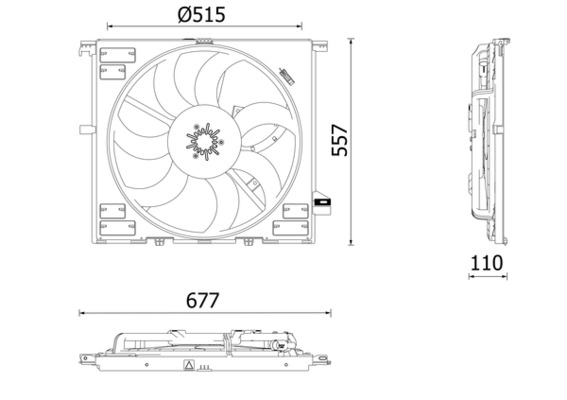 Ventilatorwiel-motorkoeling Mahle Original CFF 633 000P