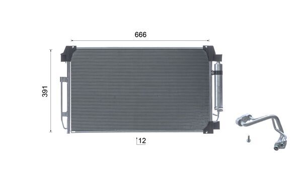 Mahle Original Airco condensor AC 1033 000S