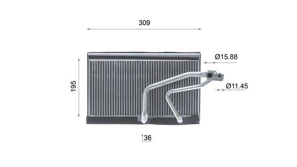 Mahle Original Airco verdamper AE 114 000S