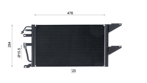 Mahle Original Airco condensor AC 1075 000S