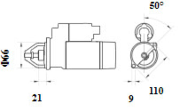 Mahle Original Startmotor / Starter MS 1170