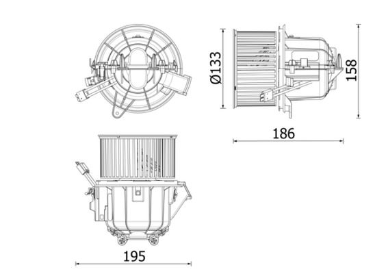 Mahle Original Kachelventilator AB 341 000P