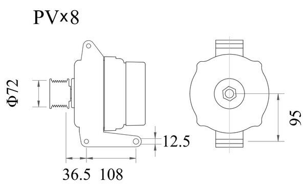 Mahle Original Dynamo / Alternator MG 1192
