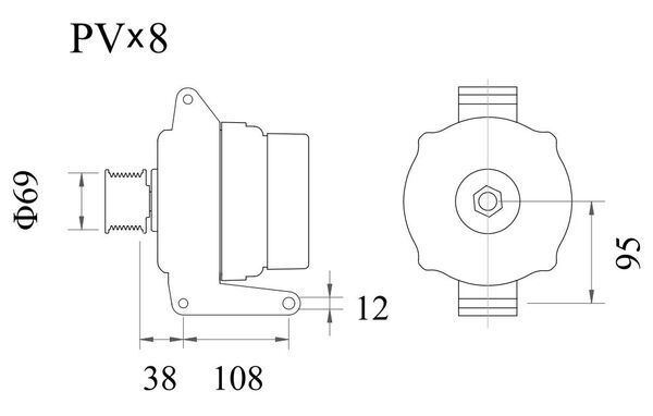 Mahle Original Dynamo / Alternator MG 1202