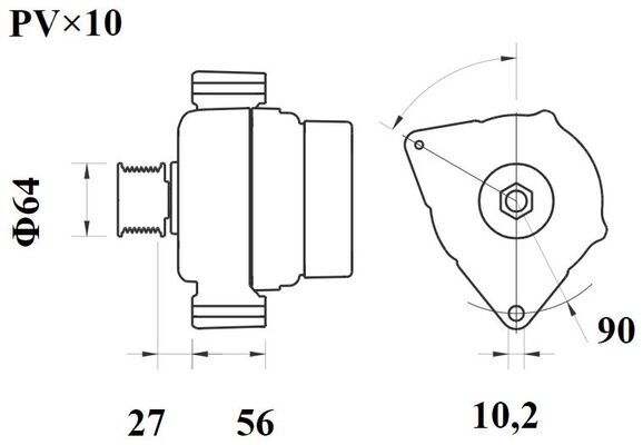Mahle Original Dynamo / Alternator MG 1203