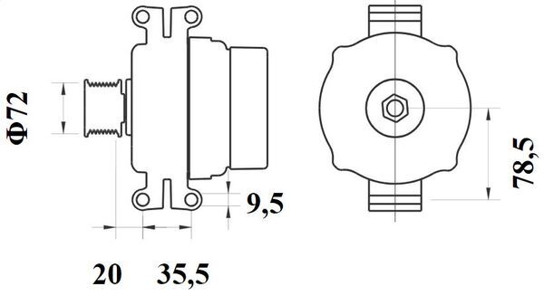 Mahle Original Dynamo / Alternator MG 1201
