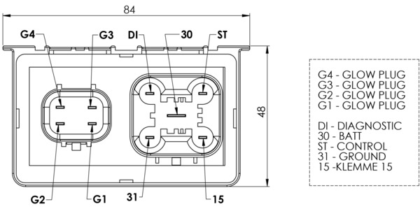 Mahle Original Regeleenheid, gloeitijd MHG 63