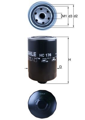 Filter, hydrauliek Mahle Original HC 176