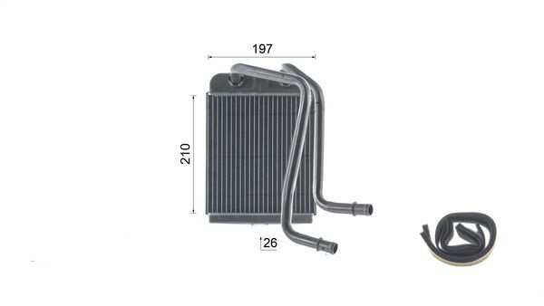 Mahle Original Kachelradiateur, interieurverwarming AH 332 000S