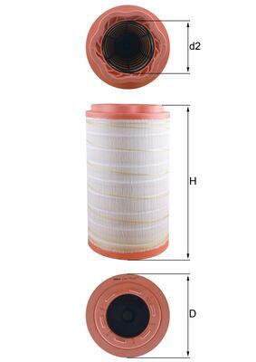 Mahle Original Luchtfilter LX 5664