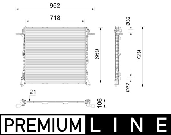 Radiateur Mahle Original CR 2788 000P