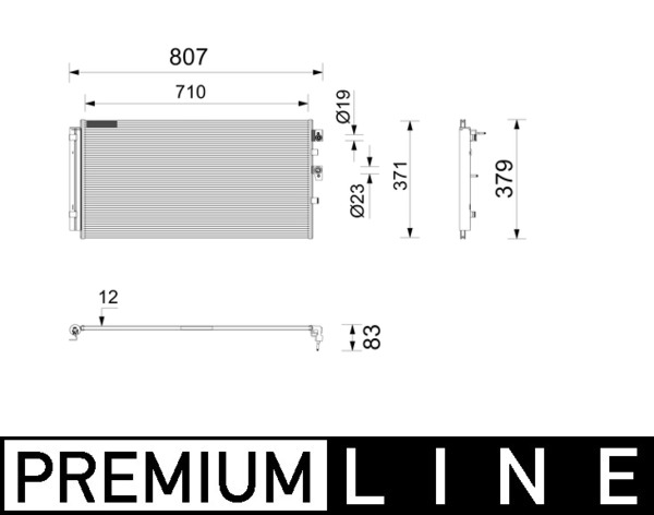 Condensor, airconditioning Mahle Original AC 1211 000P