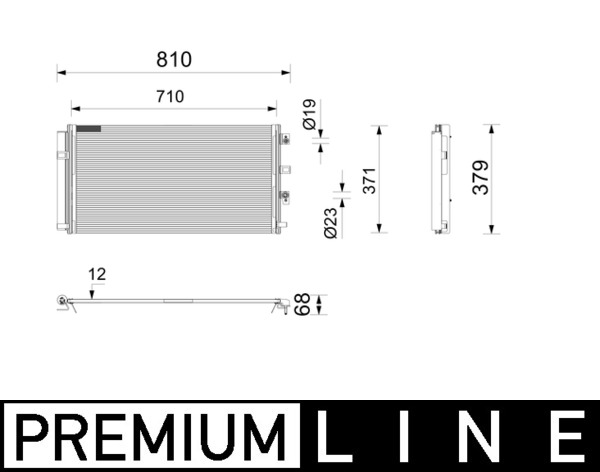 Mahle Original Condensor, airconditioning AC 1213 000P