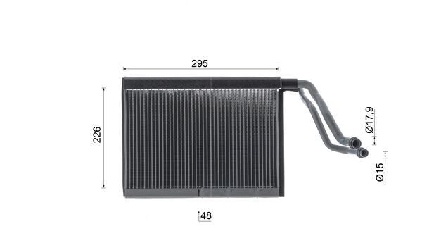 Mahle Original Verdamper, airconditioning AE 226 000S