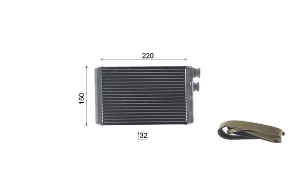 Mahle Original Kachelradiateur, interieurverwarming AH 37 000S