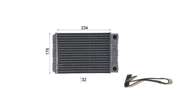 Mahle Original Kachelradiateur, interieurverwarming AH 77 000S