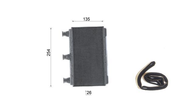 Mahle Original Kachelradiateur, interieurverwarming AH 115 000S