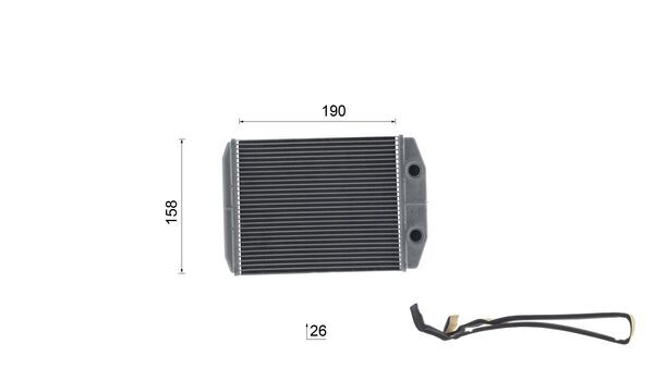 Mahle Original Kachelradiateur, interieurverwarming AH 317 000S